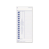 Time Card For Pyramid, Weekly, 4 X 9, 100-pack