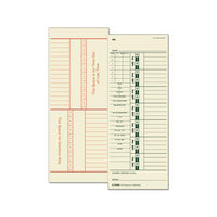 Time Card For Acroprint-simplex, Weekly, Two-sided, 3 1-2 X 9, 500-box