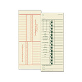 Time Card For Acroprint-simplex, Weekly, Two-sided, 3 1-2 X 9, 500-box