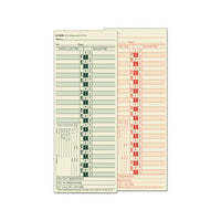 Time Card For Lathem, Bi-weekly, Two-sided, 3 1-2 X 9, 500-box