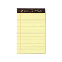 Gold Fibre Quality Writing Pads, Medium-college Rule, 5 X 8, Canary, 50 Sheets, Dozen