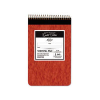 Gold Fibre Retro Wirebound Writing Pads, 1 Subject, Medium-college Rule, Red Cover, 5 X 8, 80 Sheets