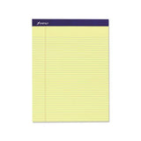 Legal Ruled Pads, Narrow Rule, 8.5 X 11.75, Canary, 50 Sheets, 4-pack