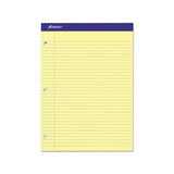 Double Sheet Pads, Medium-college Rule, 8.5 X 11.75, Canary, 100 Sheets