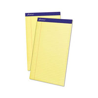 Perforated Writing Pads, Wide-legal Rule, 8.5 X 14, Canary, 50 Sheets, Dozen