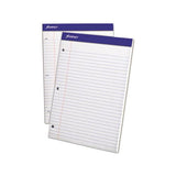 Double Sheet Pads, Wide-legal Rule, 8.5 X 11.75, White, 100 Sheets