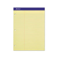 Double Sheet Pads, Pitman Rule, 8.5 X 11.75, Canary, 100 Sheets