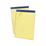 Double Sheet Pads, Narrow Rule, 8.5 X 11.75, Canary, 100 Sheets