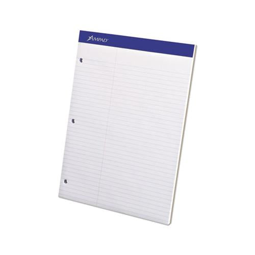 Double Sheet Pads, Pitman Rule, 8.5 X 11.75, White, 100 Sheets