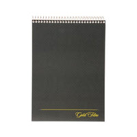 Gold Fibre Wirebound Writing Pad W- Cover, 1 Subject, Project Notes, Gray Cover, 8.5 X 11.75, 70 Sheets