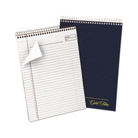 Gold Fibre Wirebound Writing Pad W- Cover, 1 Subject, Project Notes, Navy Cover, 8.5 X 11.75, 70 Sheets