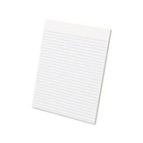 Glue Top Pads, Wide-legal Rule, 8.5 X 11, White, 50 Sheets, Dozen