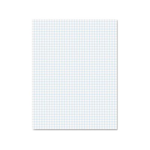 Quadrille Pads, 4 Sq-in Quadrille Rule, 8.5 X 11, White, 50 Sheets