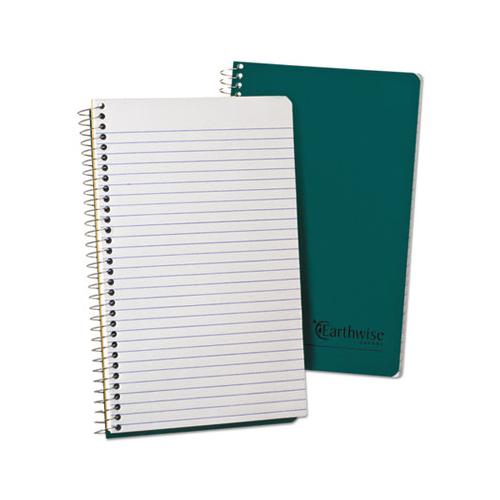Earthwise By 100% Recycled One-subject Notebook, 1 Subject, Narrow Rule, Green Cover, 8 X 5, 80 Sheets