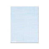 Quadrille Pads, 8 Sq-in Quadrille Rule, 8.5 X 11, White, 50 Sheets