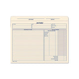 Job Folder, Straight Tab, Letter Size, Manila, 20-pack