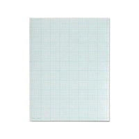 Cross Section Pads, 8 Sq-in Quadrille Rule, 8.5 X 11, White, 50 Sheets