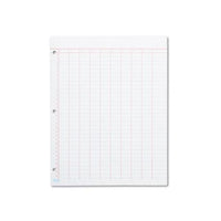 Data Pad W-numbered Column Headings, 11 X 8.5, White, 50 Sheets