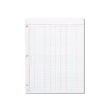 Data Pad W-numbered Column Headings, 11 X 8.5, White, 50 Sheets