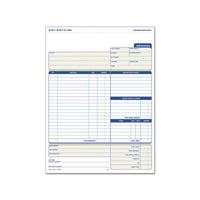 Snap-off Job Invoice Form, 8 1-2 X 11 5-8, Three-part Carbonless, 50 Forms