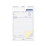 Snap-off Job Work Order Form, 5 2-3" X 8 5-8", Three-part Carbonless, 50 Forms