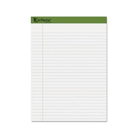 Earthwise By Oxford Recycled Pad, Legal Rule, 8.5 X 11.75, White, 40 Sheets, 4-pack
