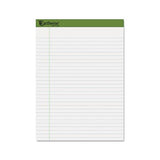 Earthwise By Oxford Recycled Pad, Legal Rule, 8.5 X 11.75, White, 40 Sheets, 4-pack