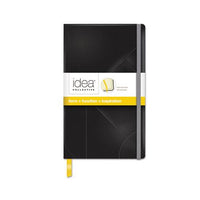 Idea Collective Journal, 1 Subject, Wide-legal Rule, Black Cover, 8.25 X 5, 120 Sheets