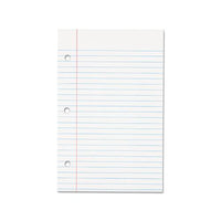Filler Paper, 3-hole, 5.5 X 8.5, Medium-college Rule, 100-pack