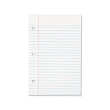 Filler Paper, 3-hole, 5.5 X 8.5, Medium-college Rule, 100-pack
