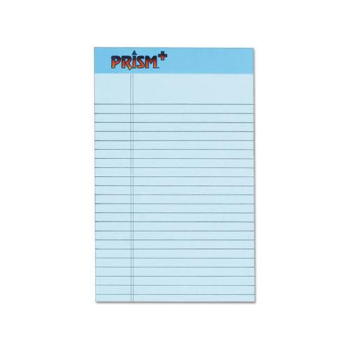 Prism + Writing Pads, Narrow Rule, 5 X 8, Pastel Blue, 50 Sheets, 12-pack