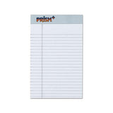 Prism + Writing Pads, Narrow Rule, 5 X 8, Pastel Gray, 50 Sheets, 12-pack