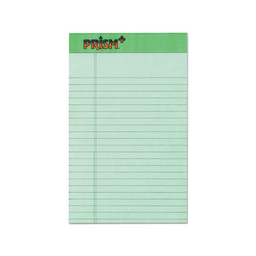 Prism + Writing Pads, Narrow Rule, 5 X 8, Pastel Green, 50 Sheets, 12-pack