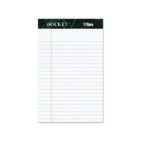 Docket Ruled Perforated Pads, Narrow Rule, 5 X 8, White, 50 Sheets, 12-pack