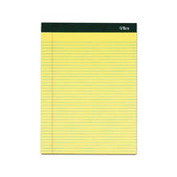 Double Docket Ruled Pads, Narrow Rule, 8.5 X 11.75, Canary, 100 Sheets, 6-pack