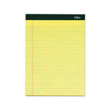 Double Docket Ruled Pads, Narrow Rule, 8.5 X 11.75, Canary, 100 Sheets, 6-pack