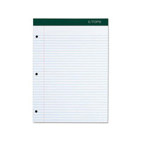 Double Docket Ruled Pads, Medium-college Rule, 8.5 X 11.75, White, 100 Sheets