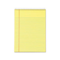 Docket Ruled Wirebound Pad, Wide-legal Rule, Green Cover, 8.5 X 11.75, 70 Sheets