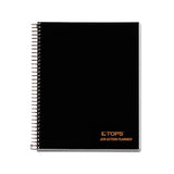 Jen Action Planner, Narrow Rule, Black Cover, 8.5 X 6.75, 84 Sheets