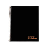 Jen Action Planner, Narrow Rule, Black Cover, 8.5 X 6.75, 100 Sheets