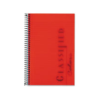 Color Notebooks, 1 Subject, Narrow Rule, Ruby Red Cover, 8.5 X 5.5, 100 Sheets