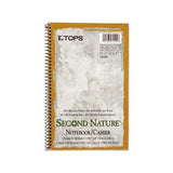 Second Nature Single Subject Wirebound Notebooks, 1 Subject, Medium-college Rule, Light Blue Cover, 9.5 X 6, 80 Sheets