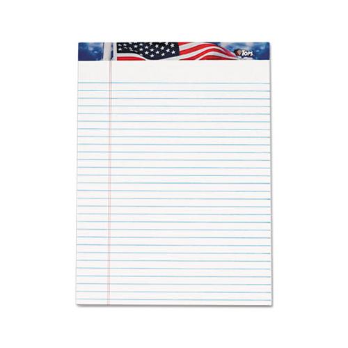 American Pride Writing Pad, Wide-legal Rule, 8.5 X 11.75, White, 50 Sheets, 12-pack