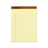 "the Legal Pad" Ruled Pads, Wide-legal Rule, 8.5 X 11.75, Canary, 50 Sheets, Dozen