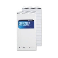 Reporter’s Notebook, Wide-legal Rule, White Cover, 4 X 8, 70 Sheets, 12-pack