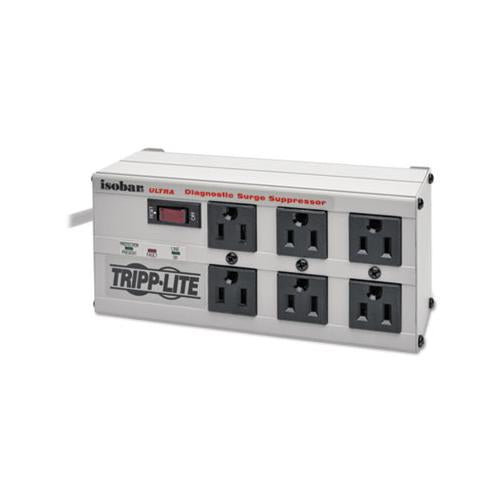 Isobar Surge Protector, 6 Outlets, 6 Ft Cord, 3330 Joules, Metal Housing