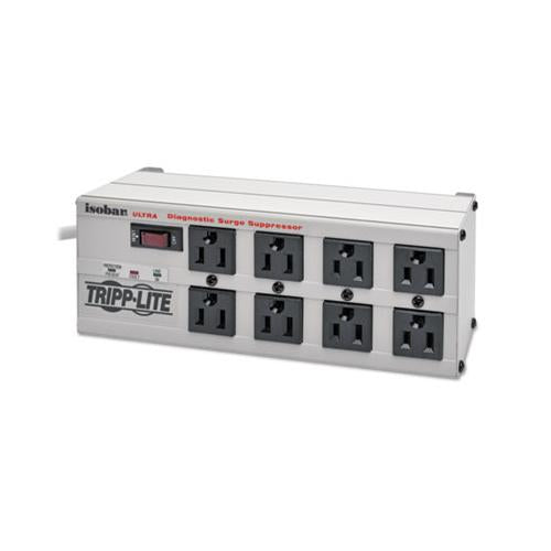 Isobar Surge Protector, 8 Outlets, 25 Ft Cord, 3840 Joules, Metal Housing