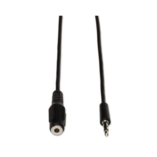 3.5mm Mini Stereo Audio Extension Cable For Speakers And Headphones (m-f), 6 Ft.