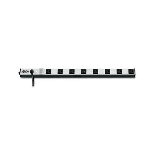 Vertical Power Strip, 8 Outlets, 15 Ft Cord, 24" Length