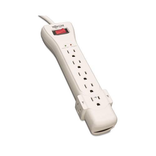 Protect It! Surge Protector, 7 Outlets, 7 Ft Cord, 2160 Joules, Light Gray